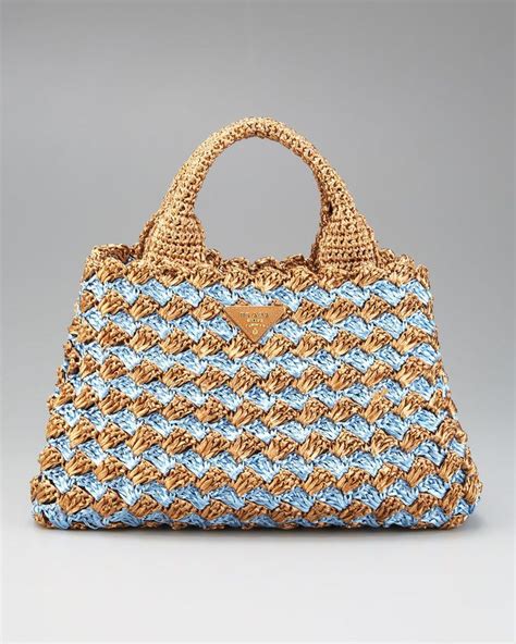 borsa prada uncinetto rafia|Borsa Prada in uncinetto ♥ Crochet Prada Bag .